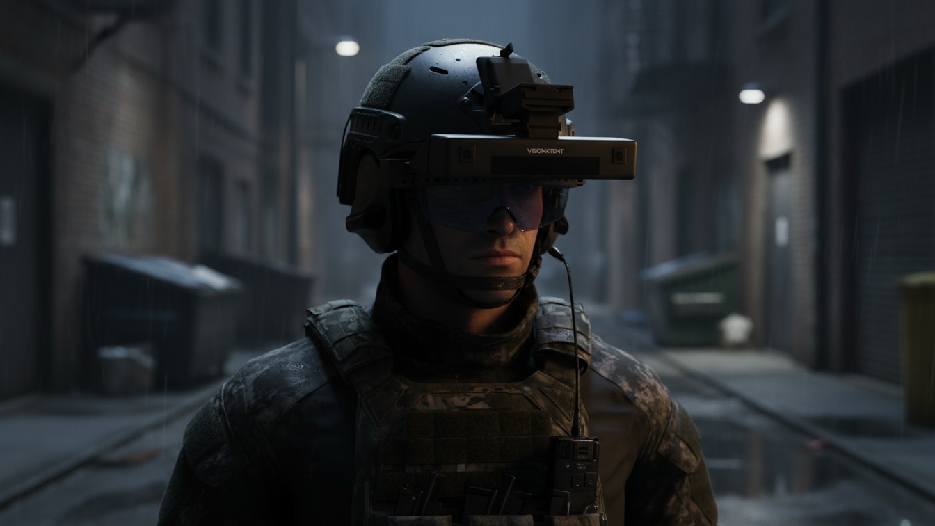 VisionXtent AR visor used during public-safety nighttime response