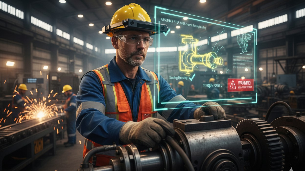 Workers using VisionXtent AR